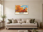 St Woolos Cathedral, Newport Poster at A1, in a natural wood frame, in a sitting room