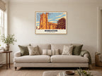 St Nicolas Church, Nuneaton Poster at A1, in a natural wood frame, in a sitting room