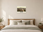 The High Street, Oxford, 1890s Heritage Print at A2, as a poster, above a bed