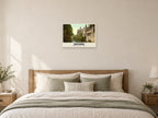 Magdalen College, Oxford, 1890s Heritage Print at A2, as a poster, above a bed