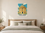 The Radcliffe Camera, Oxford Poster at A1, as a poster, above a bed