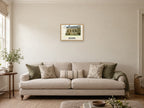 Wadham College, Oxford, 1989 Heritage Print at A3, in a natural wood frame, in a sitting room