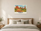 Penrith Castle Poster at A1, as a poster, above a bed