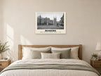 Market Place and St Laurence's Church, Reading, c. 1870 Heritage Print at A1, as a poster, above a bed