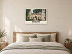 Reigate Castle Gateway Poster at A1, as a poster, above a bed