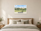 Richmond Castle and the falls Poster at A1, as a poster, above a bed