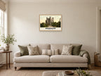 The Castle, Rochester, 1890s Heritage Print at A2, in a natural wood frame, in a sitting room