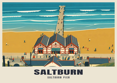 Saltburn Pier Poster