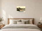 The Grand Hotel, Scarborough, 1890s Heritage Print at A2, as a poster, above a bed