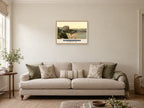 The Grand Hotel, Scarborough, 1890s Heritage Print at A2, in a natural wood frame, in a sitting room