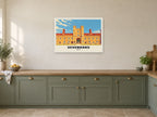 Knole, Sevenoaks Poster at A1, in a white frame, in a kitchen