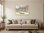 St Andrew's Church, Sonning Poster at A1, in a natural wood frame, in a sitting room