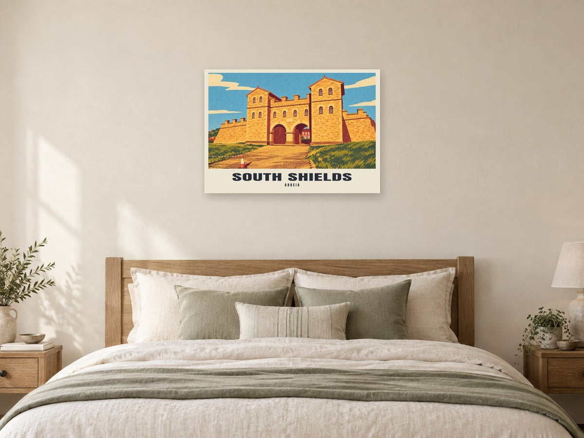 Arbeia, South Shields Poster at A1, as a poster, above a bed