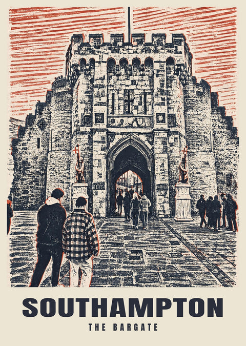 The Bargate, Southampton Poster
