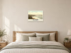 St Ives, 1890s Heritage Print at A2, as a poster, above a bed