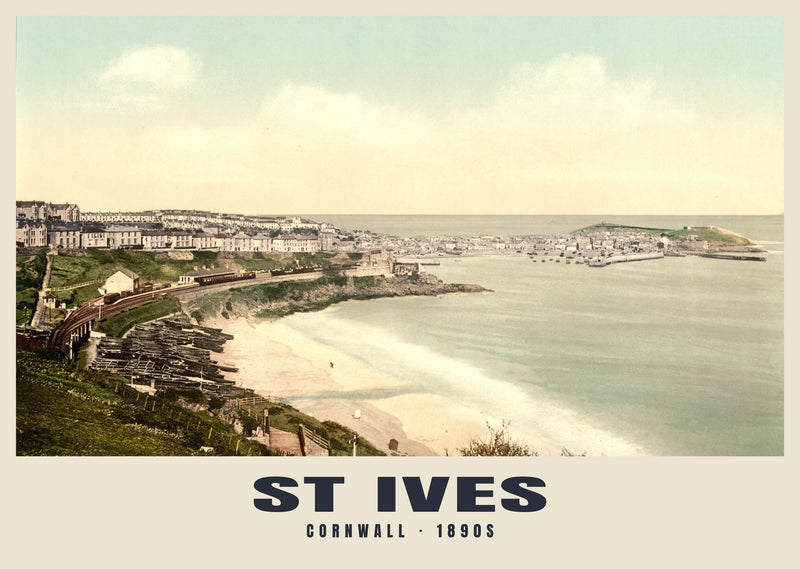 St Ives, 1890s Heritage Print