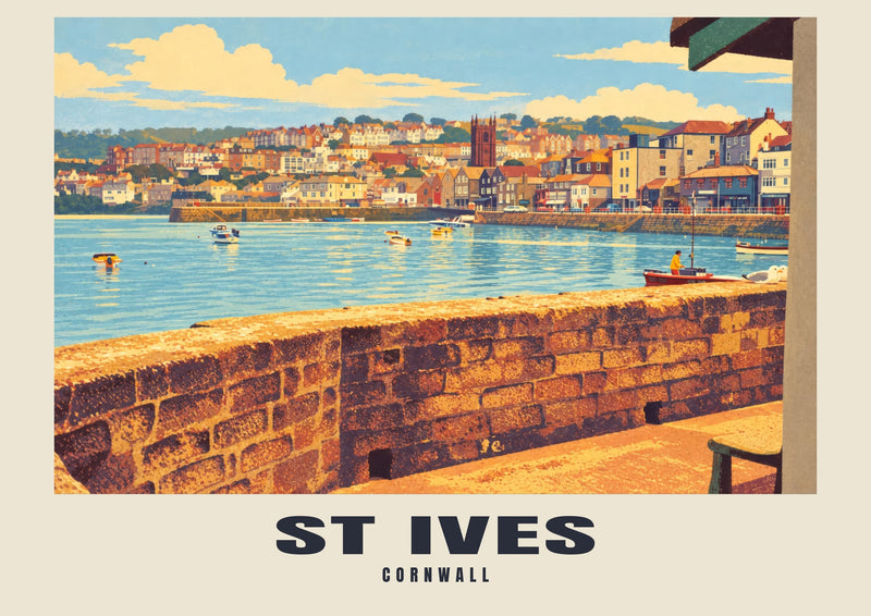 St Ives Harbour Poster