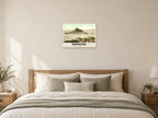 St Michael's Mount, Marazion, 1890s Heritage Print at A2, as a poster, above a bed