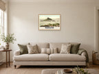 St Michael's Mount, Marazion, 1890s Heritage Print at A2, in a natural wood frame, in a sitting room
