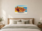 Dunnottar Castle, Stonehaven Poster at A1, as a poster, above a bed