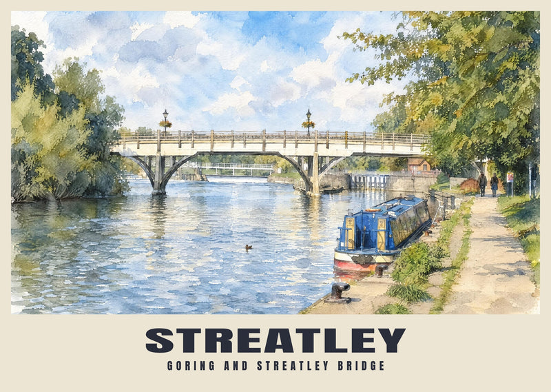 Goring and Streatley Bridge Poster