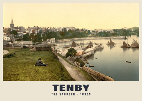 The Harbour, Tenby, c. 1890–1900 Heritage Print