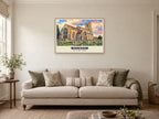 Lady St Mary Church, Wareham Poster at A1, in a natural wood frame, in a sitting room