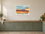 Grand Pier, Weston-super-Mare Poster at A1, in a white frame, in a kitchen
