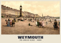 The Jubilee Clock, Weymouth, 1890s hand-coloured photochrom heritage print