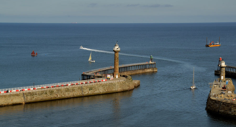 The real harbour at Whitby, photographed by Barry Marsh