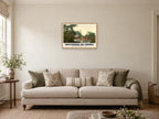 Whitchurch-on-Thames, 1890s Heritage Print at A2, in a natural wood frame, in a sitting room