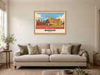 Windsor Poster at A1, in a natural wood frame, in a sitting room