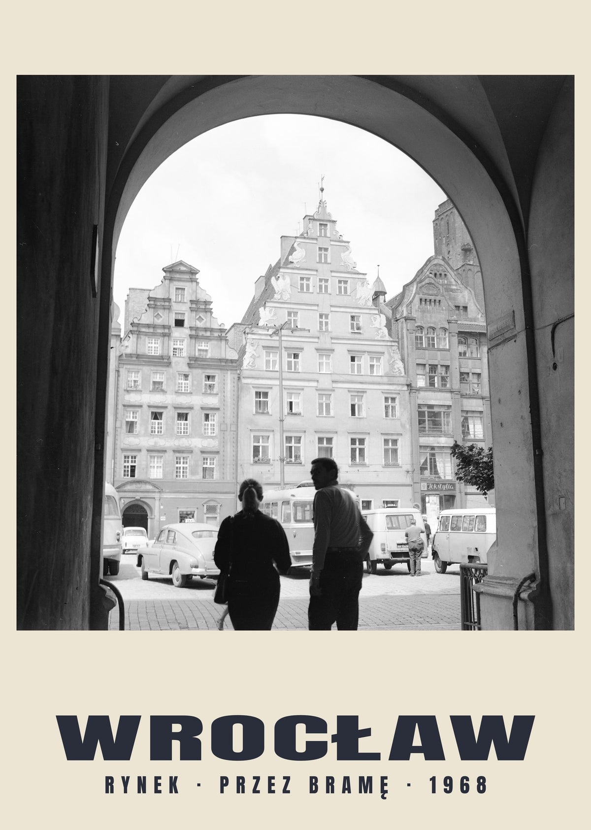 Rynek through an Archway, Wrocław — 1968