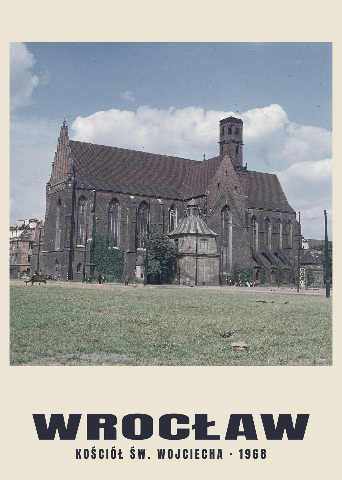St Adalbert’s Church and Tram Stop, Wrocław — 1968